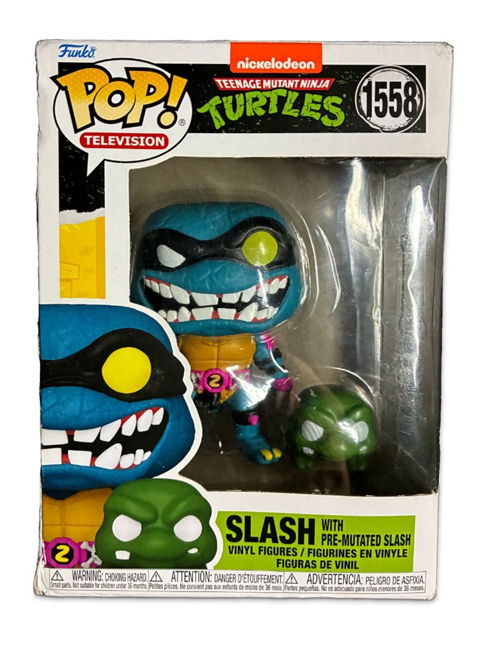 Funko Pop! TMNT #1558 Slash with Pre-Mutated Slash